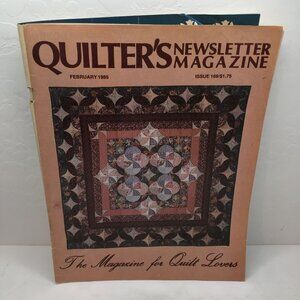 Vintage Quilters Newsletter Magazine Feb 1985 Issue 169 Quilt Patterns Victorian